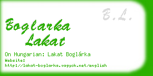 boglarka lakat business card