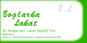 boglarka lakat business card